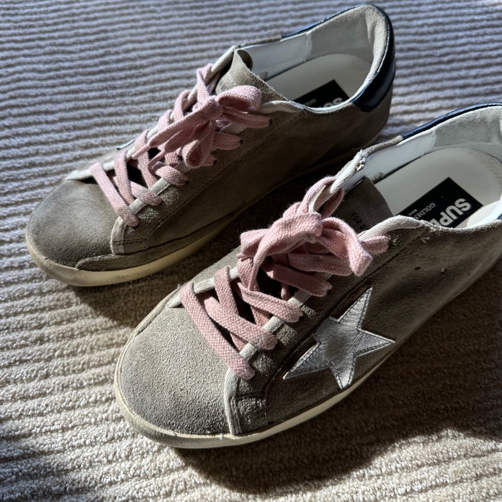 Golden Goose Superstar Grey/Pink Like New size 38